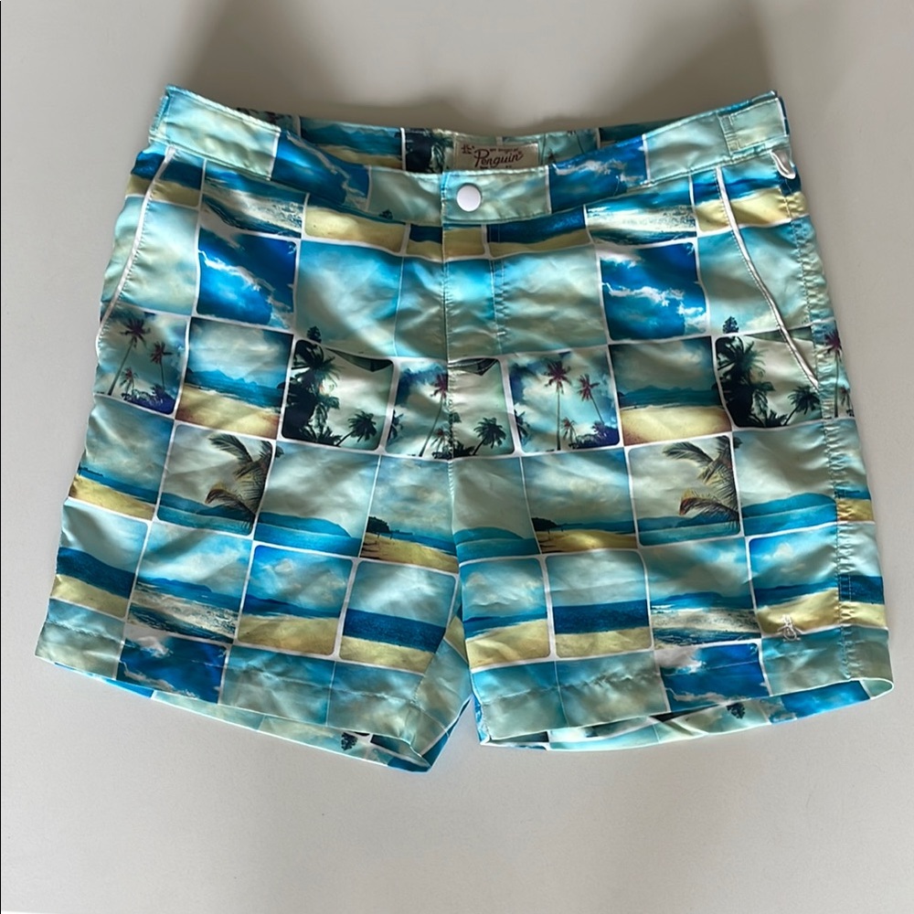 Penguin Men's Tropical Print Swim Shorts